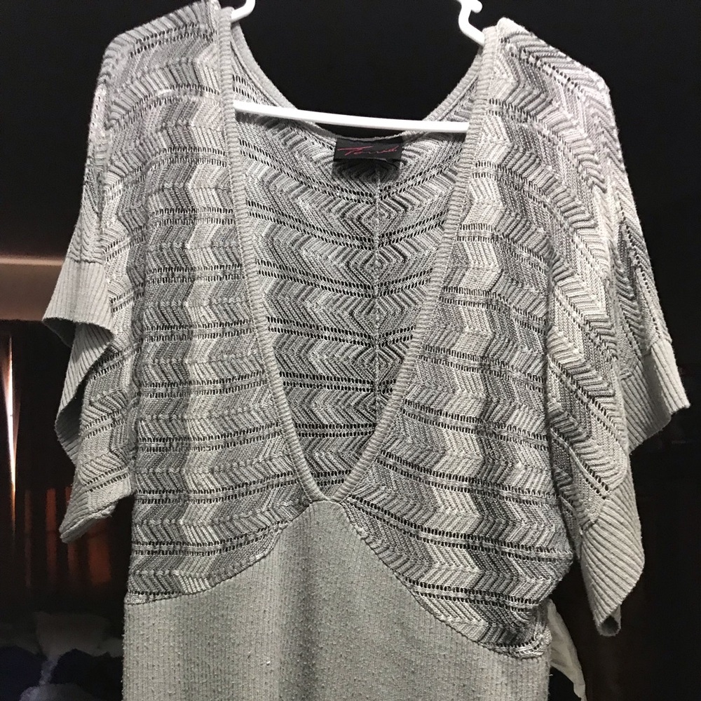 Grey Torrid V Neck Sweater